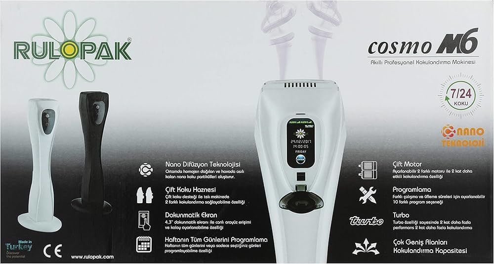 Rulopak Cosmo M6 Profesyonel Kokulandırma Makinesi