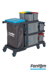Fantom Procart 338 Temizlik Arabası Hastane, Okul, Yurt, Rezidans Ve Restaurant Kat Temizlik Arabası