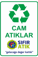 Folyo Geri Dönüşüm Atık Toplama Kutusu Seti 70 Litre Cam, Kağıt, Plastik, Metal Atık Kovası