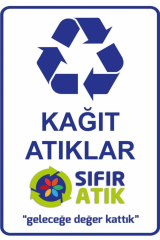 Folyo Geri Dönüşüm Atık Toplama Kutusu Seti 70 Litre Cam, Kağıt, Plastik, Metal Atık Kovası
