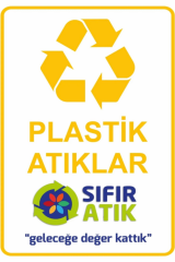 Folyo Geri Dönüşüm Atık Toplama Kutusu Seti 70 Litre Cam, Kağıt, Plastik, Metal Atık Kovası