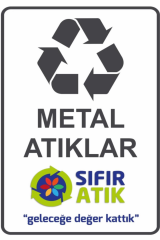 Folyo Geri Dönüşüm Atık Toplama Kutusu Seti 70 Litre Cam, Kağıt, Plastik, Metal Atık Kovası