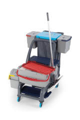 Fantom Procart Jet 731S Çöp Toplama Üniteli & Aksesuar Kovalı Temizlik Arabası