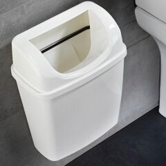 Rulopak Duvara Monte Çöp Kovası 6 Litre Siyah