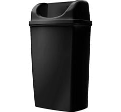 Rulopak Duvara Monte Çöp Kovası 50 Litre Siyah