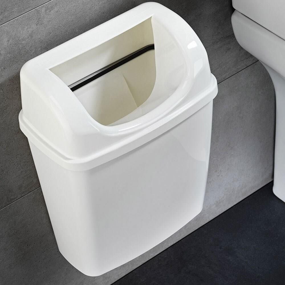 Rulopak Duvara Monte Çöp Kovası 25 Litre Beyaz