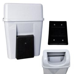 Rulopak Duvara Monte Çöp Kovası 6 Litre Beyaz
