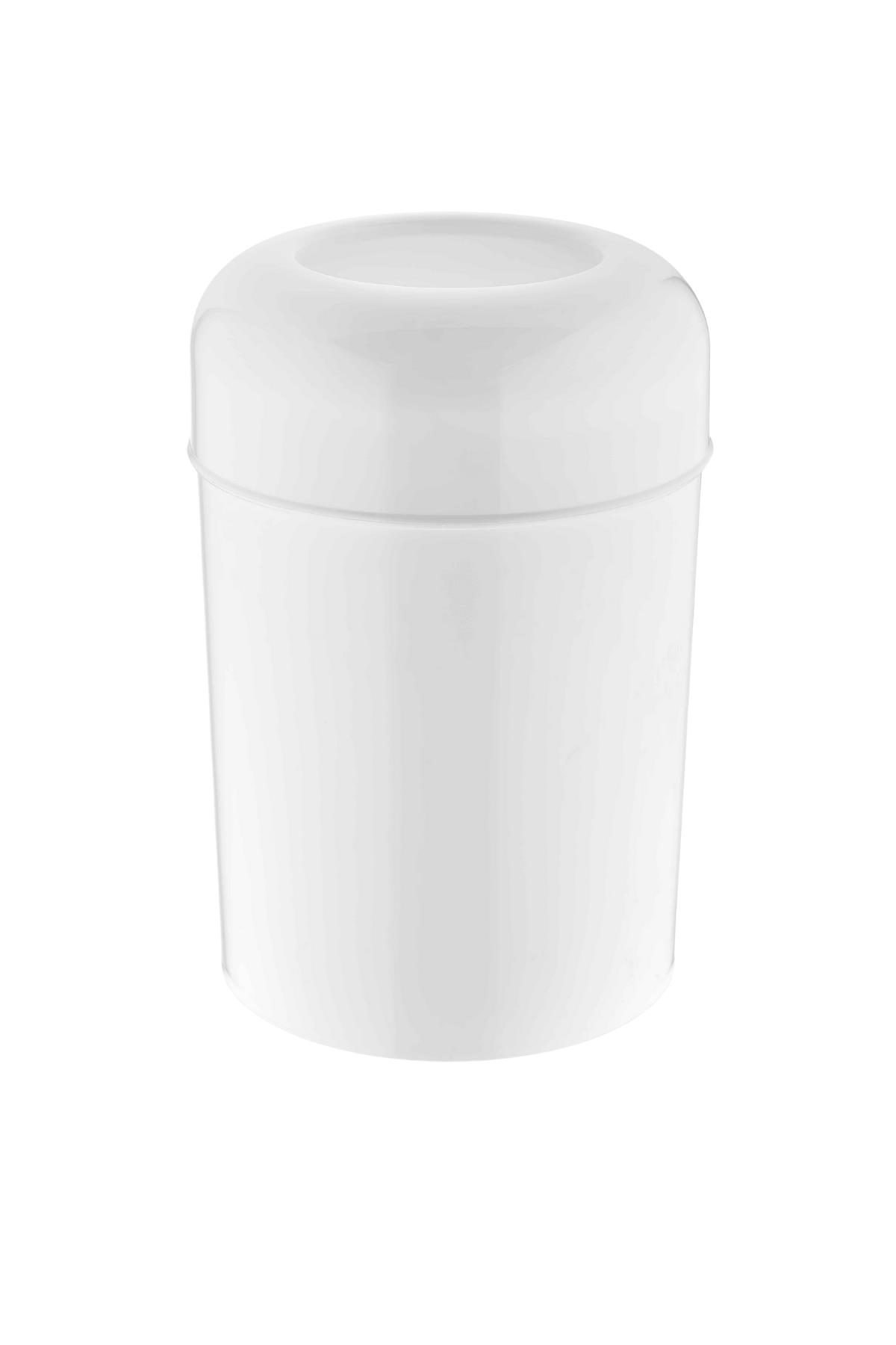 Rulopak Pota Kapak Çöp Kovası Beyaz 15 Lt