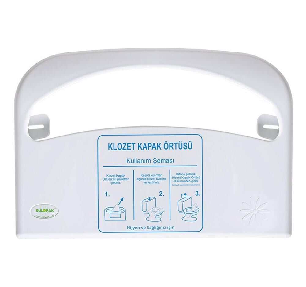 Rulopak Klozet Kapak Örtüsü Dispenseri Beyaz