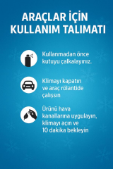 ONLA Klima Temizleyici Sprey 150 ml - Bakteri ve Koku Giderici, Ev & Araç Kliması Uyumlu