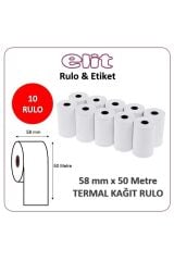 Termal Pos Rulo 58 Mm X 50 Mt 10 Adet