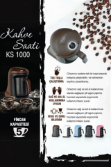 Fantom KS 1000 Kahve Saati Otomatik Türk Kahve Makinesi Beyaz