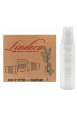 Lindera Plastik Bardak 180 cc Şeffaf 3.000'li