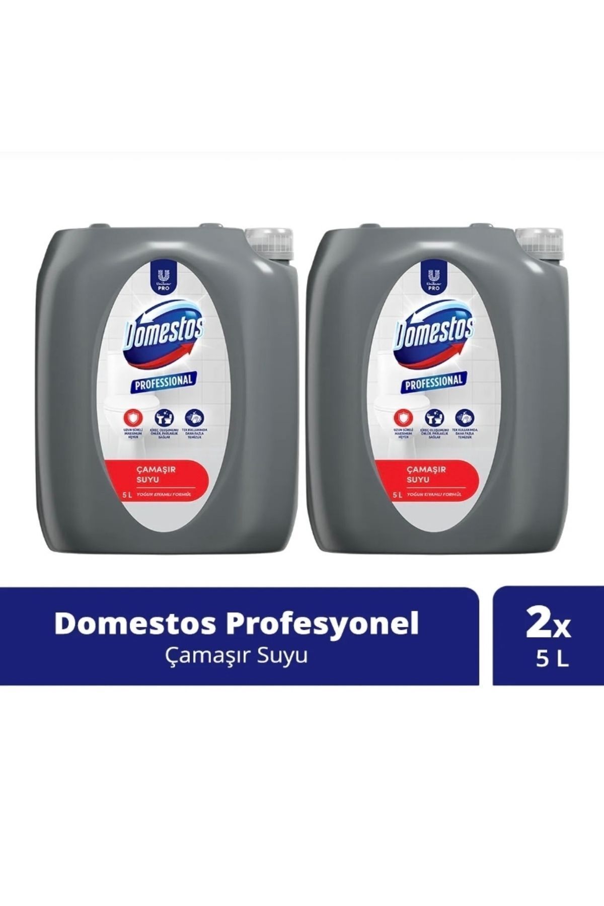 Domestos Professional Yoğun Kıvamlı Çamaşır Suyu 5L 2 Adet