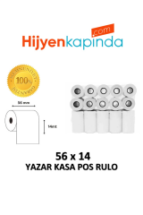 Hijyen Kapında Termal Pos Yazarkasa Rulosu 56x14 10'lu Paket 60 Adet ( 1 KOLİ )