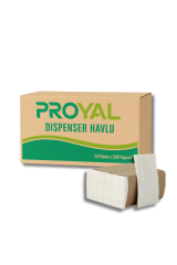 PROYAL Z Katlama Havlu Kağıt Peçete 2 Katlı 200 Yaprak 12'Li Paket