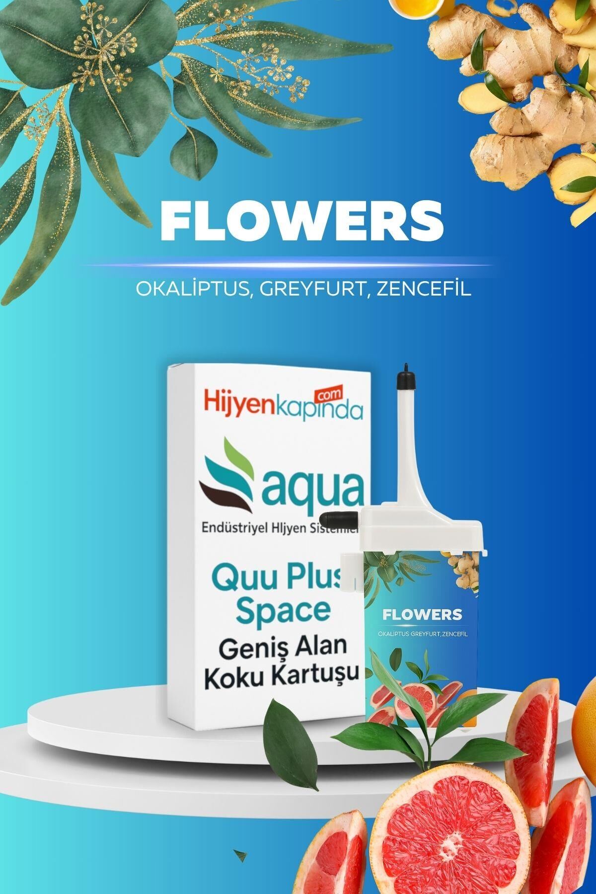 Quu Plus Space Geni̇ş Alan Flowers Koku Kartuşu