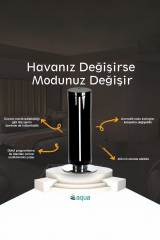 Quu Plus Tower Geni̇ş Alan Koku Maki̇nesi̇ Si̇yah