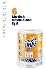 Only Dev Havlu Kağıt Çift Katlı 60 Metre 6 Adet