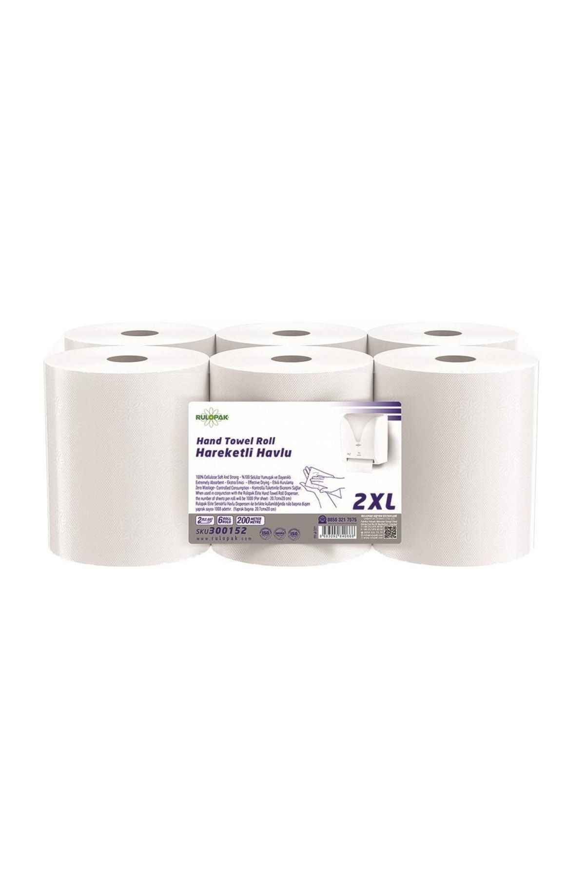Rulopak Hareketli Havlu 2xl 20,7 Cm 200 Metre 6'lı Paket