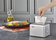 Rulopak Tekçek Mini Peçete Dispenseri Mat Krom