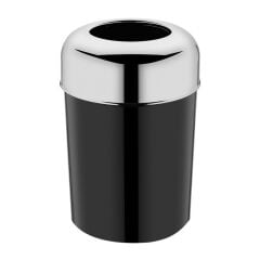 Rulopak Pota Kapak Çöp Kovası 15 Litre Krom