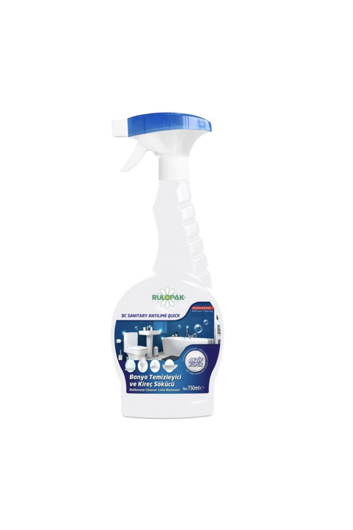 Rulopak Bc Sanitary Antilime Quick Banyo Temizleyici Sprey 750 Ml