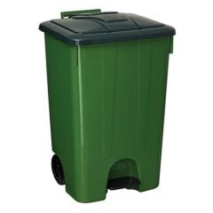 Yeşil Pedallı Çöp Kovası 65 LT
