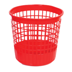 Masa Altı Çöp Sepeti Plastik Kırmızı 10 LT