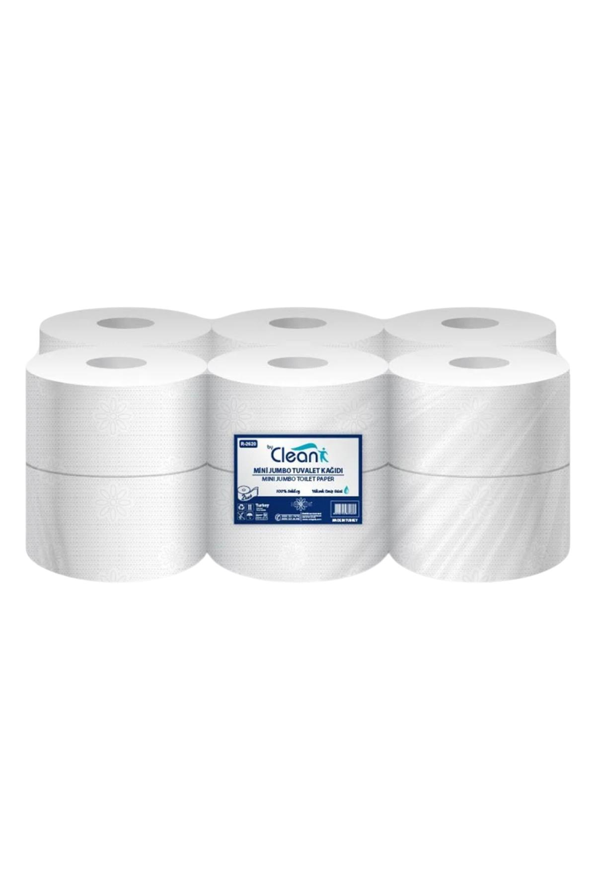 Rulopak By Clean Mini Jumbo Tuvalet Kağıdı 2 Katlı 12'li Paket 3,5 Kg