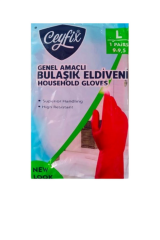 CEYMOP PROFESSIONAL Bulaşık Eldiven Kırmızı KIRMIZI