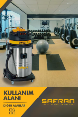 Safran DWC 722 OTO Sanayi Tipi İki Motorlu Islak Kuru Çelik Gövdeli Profesyonel Elektrikli Süpürge