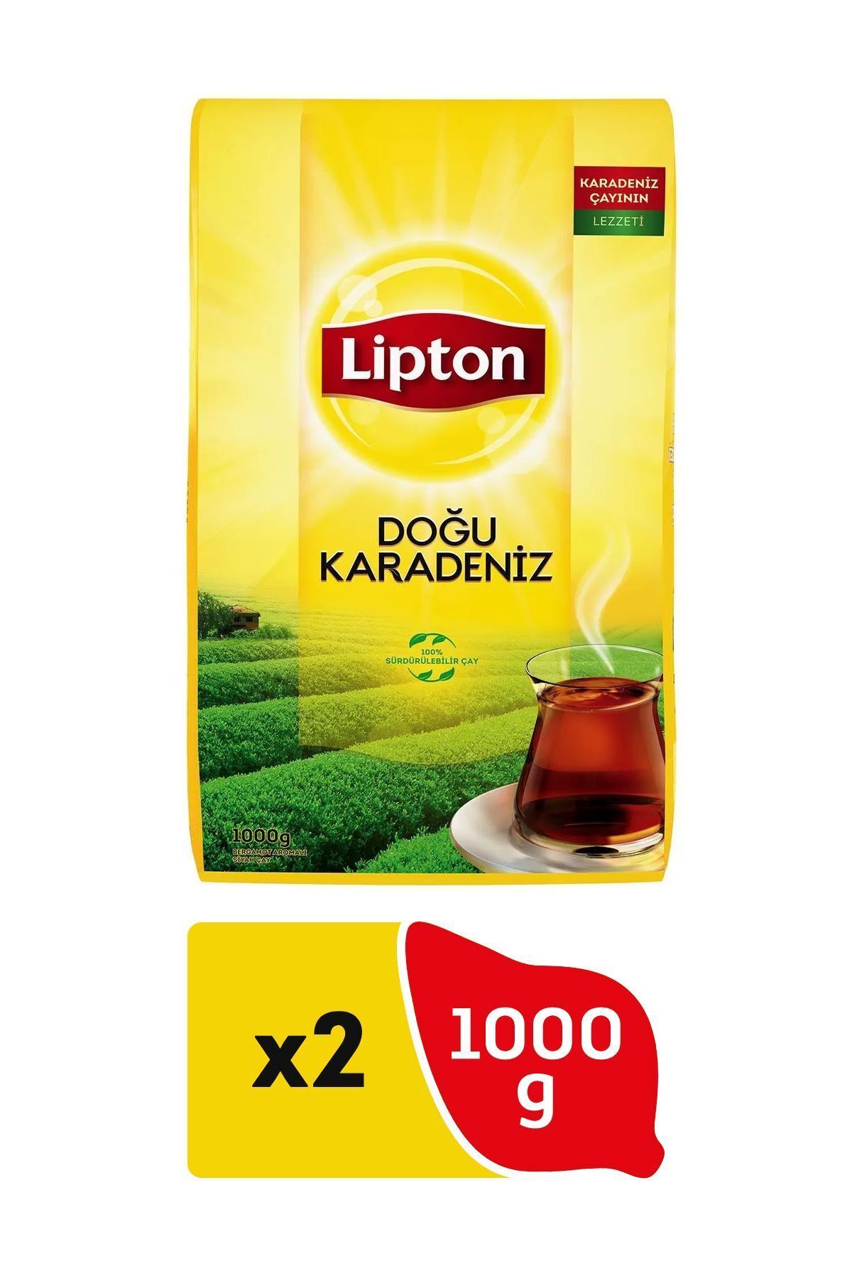 Lipton Doğu Karadeniz Dökme Çay 1 Kg *2'li